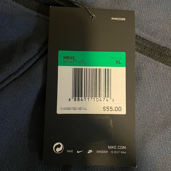 Nike 1/2 Zip Pullover Training Jacket Blue Embroidered Logo Men’s XL NWT - Picture 3 of 8